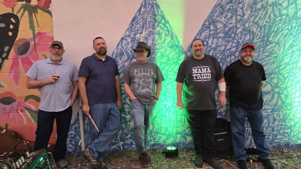 Cheyenne Wind Band Members Photo of 5 Men
